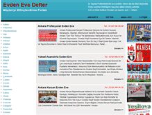 Tablet Screenshot of evdenevedefter.com